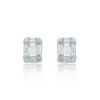 Chisholm Hunter 18ct White Gold Baguette And Brilliant Cut 1.50ct Diamond Stud Earrings -Chisholm Hunter 15 121 02 0178 hero
