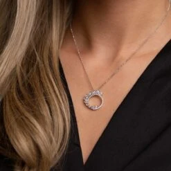 Chisholm Hunter 18ct White Gold 1.33ct Marquise And Brilliant Cut Fancy Circle Pendant 10 Chisholm Hunter 18ct White Gold 1.33ct Marquise And Brilliant Cut Fancy Circle Pendant -Chisholm Hunter 15 121 03 0102