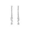 Chisholm Hunter 18ct White Gold Mix Cut Diamond 0.77ct Drop Earrings