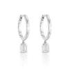 Chisholm Hunter 18ct White Gold 0.60ct Diamond Hoop Earrings