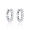 Chisholm Hunter 18ct White Gold Round Brilliant 1.50ct Diamond Hoop Earrings -Chisholm Hunter 15 121 04 0083 p 1