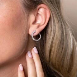 Chisholm Hunter 18ct White Gold Brilliant 1.45ct Diamond Hoop Earrings 9 Chisholm Hunter 18ct White Gold Brilliant 1.45ct Diamond Hoop Earrings -Chisholm Hunter 15 121 04 0087 om 1