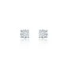 Chisholm Hunter 18ct Yellow Gold 0.75ct Round Brilliant 4 Claw Diamond Solitaire Earrings -Chisholm Hunter 15 121 05 0038