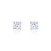 Chisholm Hunter 18ct Yellow Gold 1.00ct Round Brilliant 4 Claw Diamond Solitaire Earrings -Chisholm Hunter 15 121 05 0039