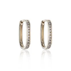 Chisholm Hunter 18ct Yellow Gold Brilliant Cut 0.14ct Diamond Earrings