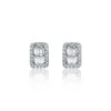 Chisholm Hunter 9ct White Gold Baguette 0.43ct Diamond Cluster Earrings -Chisholm Hunter 15 121 10 0135 hero