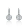 Chisholm Hunter 9ct White Gold Brilliant Cut 0.62ct Diamond Drop Earrings -Chisholm Hunter 15 121 11 0112