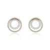 Chisholm Hunter 9ct Yellow Gold Round Brilliant 0.34ct Diamond Double Open Circle Earrings