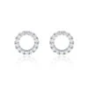 Chisholm Hunter 18ct White Gold 0.80ct Round Brilliant Diamond Fancy Circle Earrings