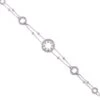 Chisholm Hunter Exclusive 18ct White Gold Round Brilliant Open Fancy Circle 0.95ct Diamond Bracelet