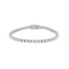 Chisholm Hunter 18ct White Gold Brilliant Cut 4.00ct Diamond Tennis Bracelet