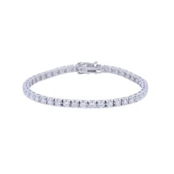 Chisholm Hunter 18ct White Gold Brilliant Cut 4.00ct Diamond Tennis Bracelet