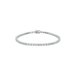 Chisholm Hunter 18ct White Gold Emerald Cut 6.00ct Diamond Bracelet