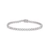 Chisholm Hunter 18ct White Gold Round Brilliant Cut 3.71ct Claw Set Tennis Bracelet -Chisholm Hunter 15 122 01 0165