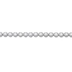 Chisholm Hunter 18ct White Gold Round Brilliant Cut 3.71ct Claw Set Tennis Bracelet -Chisholm Hunter 15 122 01 0165b
