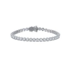 Chisholm Hunter 18ct White Gold Brilliant Cut 5.00ct Diamond Bracelet