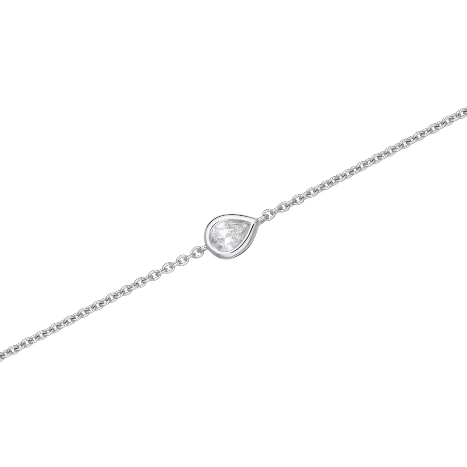 Chisholm Hunter 18ct White Gold 0.14ct Pear Diamond Bracelet 3 Chisholm Hunter 18ct White Gold 0.14ct Pear Diamond Bracelet
