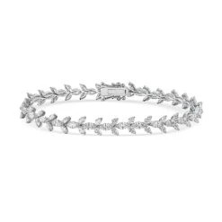 Chisholm Hunter 18ct White Gold Marquise Cut 7.81ct Daimond Bracelet