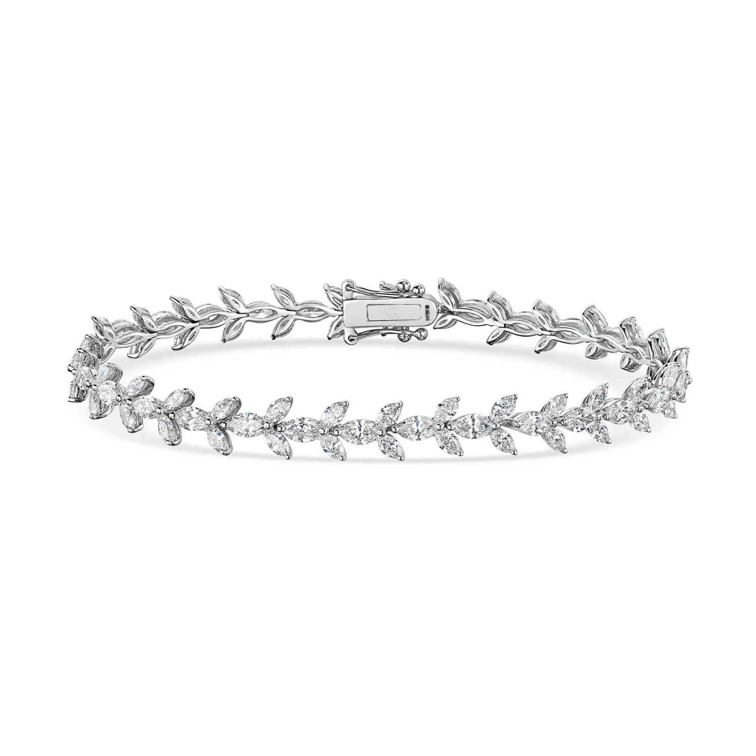 Chisholm Hunter 18ct White Gold Marquise Cut 7.81ct Daimond Bracelet 2 Chisholm Hunter 18ct White Gold Marquise Cut 7.81ct Daimond Bracelet