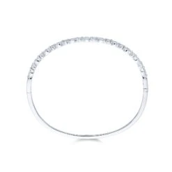 Chisholm Hunter 18ct White Gold Mixed Cut 1.40ct Diamond Bangle -Chisholm Hunter 15 122 01 0195 d 2