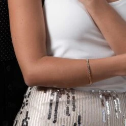 Chisholm Hunter 18ct Yellow Gold Baguette Cut 3.00ct Diamond Bracelet -Chisholm Hunter 15 122 02 0027 om xmas 2