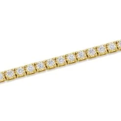 Chisholm Hunter 18ct Yellow Gold Brilliant Cut 4.00ct Diamond Tennis Bracelet -Chisholm Hunter 15 122 02 0032 d1