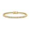 Chisholm Hunter 18ct Yellow Gold Brilliant Cut 4.00ct Diamond Tennis Bracelet