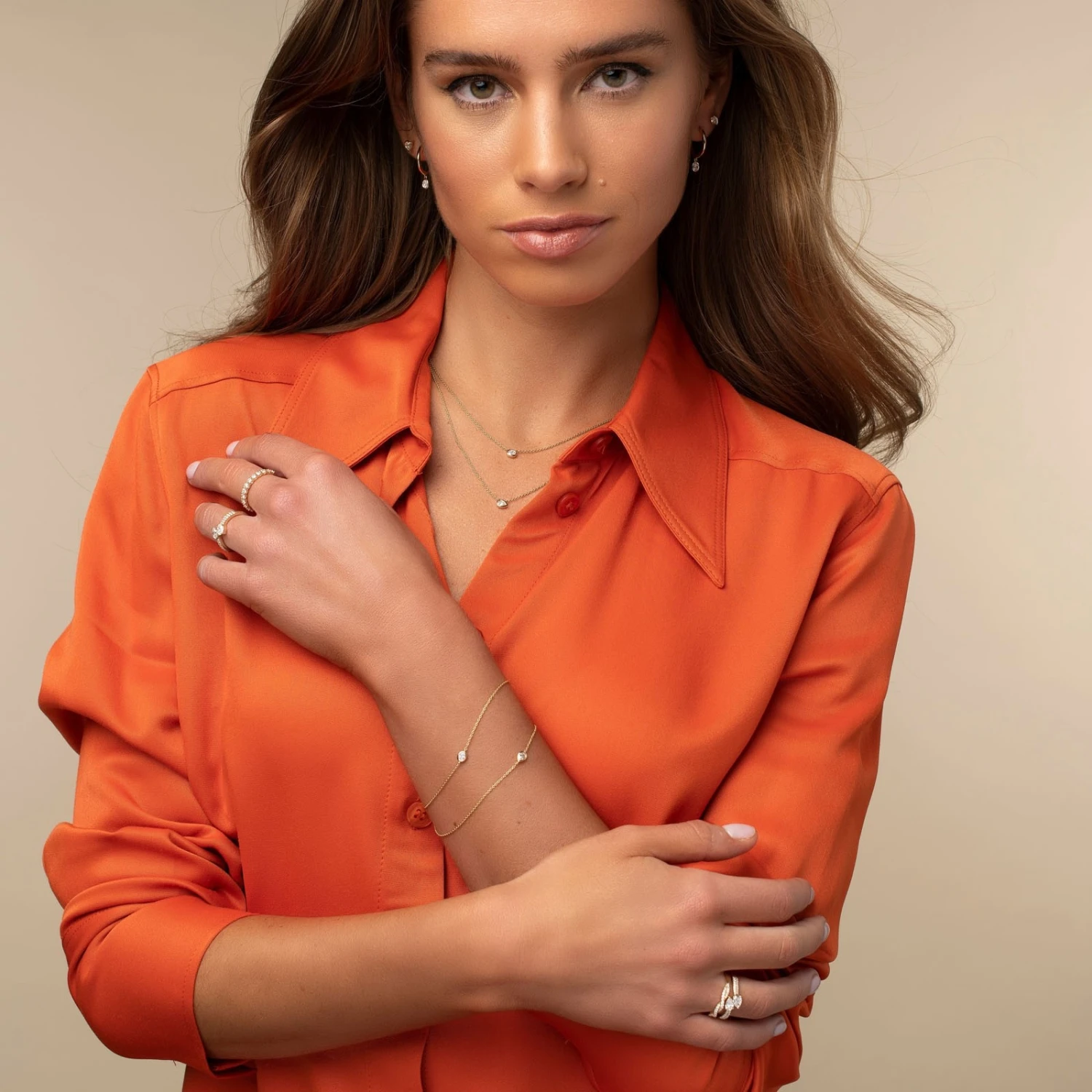 Chisholm Hunter 18ct Yellow Gold 0.14ct Pear Diamond Bracelet 5 Chisholm Hunter 18ct Yellow Gold 0.14ct Pear Diamond Bracelet - Image 3