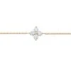 Chisholm Hunter 18ct Yellow Gold 0.40ct Round Brilliant Diamond Flower Bracelet