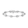 Chisholm Hunter 18ct White Gold Marquise Cut 3.25ct Diamond Cluster Bracelet -Chisholm Hunter 15 122 02 0045 p