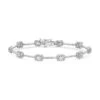 Chisholm Hunter 18ct White Gold Emerald Cut 3.25ct Diamond Cluster Bracelet -Chisholm Hunter 15 122 02 0048 p1