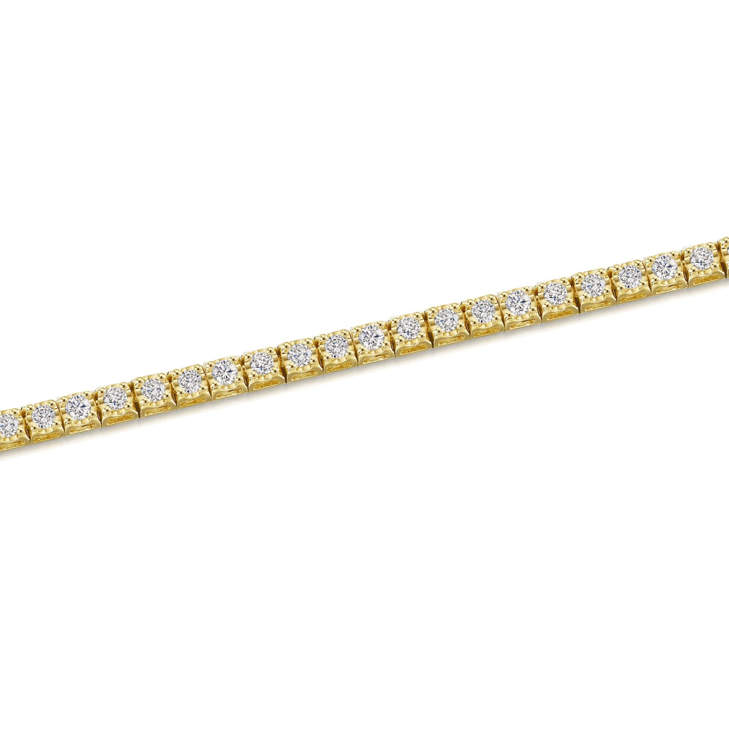 Chisholm Hunter 18ct Yellow Gold Brilliant Cut 1.25ct Diamond Tennis Bracelet 5 Chisholm Hunter 18ct Yellow Gold Brilliant Cut 1.25ct Diamond Tennis Bracelet - Image 3