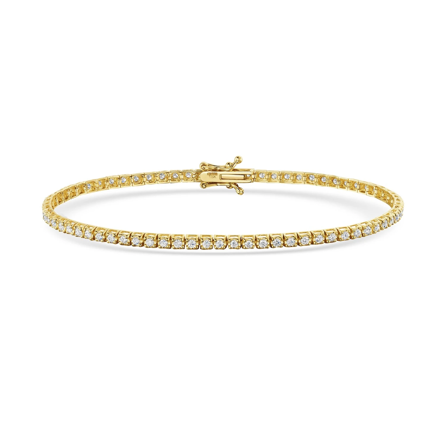 Chisholm Hunter 18ct Yellow Gold Brilliant Cut 1.25ct Diamond Tennis Bracelet 3 Chisholm Hunter 18ct Yellow Gold Brilliant Cut 1.25ct Diamond Tennis Bracelet