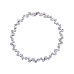 Chisholm Hunter 9ct White Gold Brilliant Cut 1.40ct Diamond Bracelet