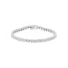 Chisholm Hunter 9ct White Gold Brilliant Cut 3.00ct Diamond Tennis Bracelet -Chisholm Hunter 15 122 03 0061b