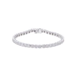 Chisholm Hunter 9ct White Gold Brilliant Cut 3.00ct Diamond Tennis Bracelet