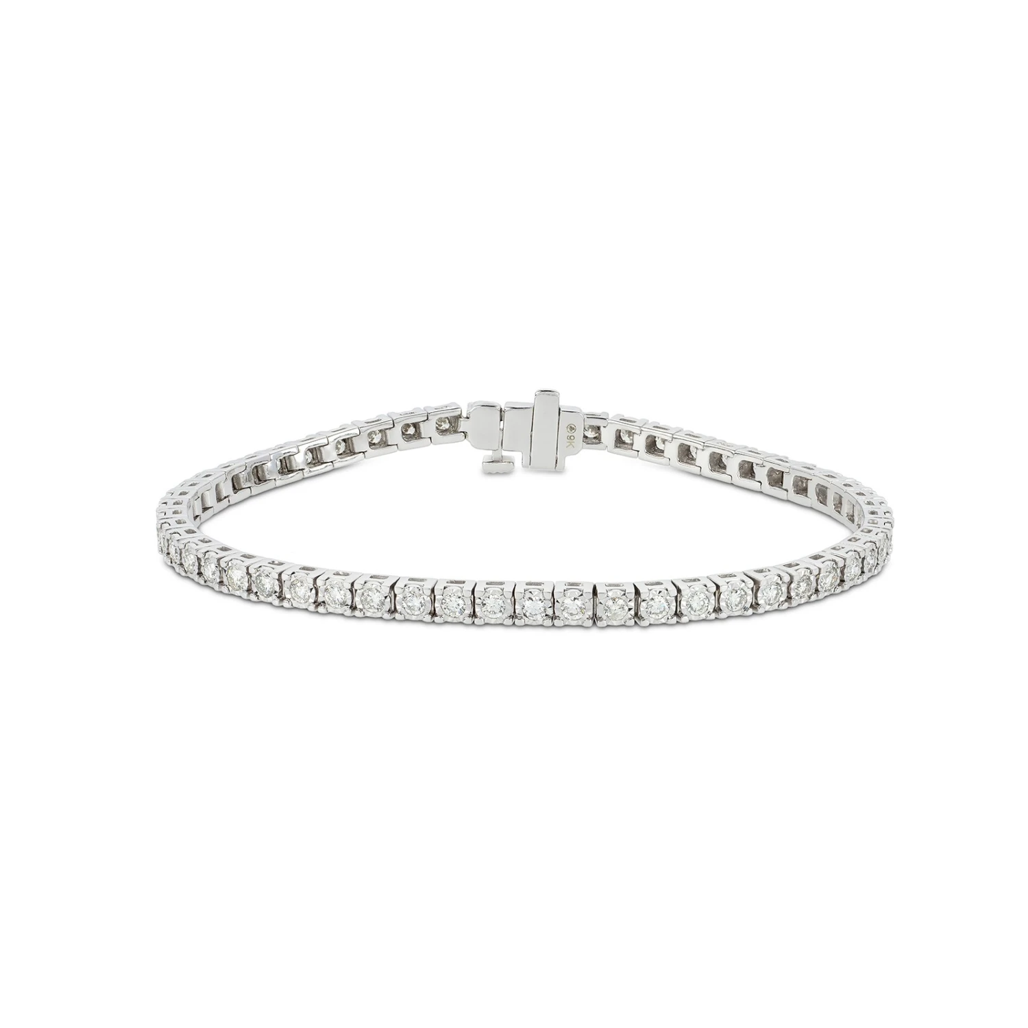 Chisholm Hunter 9ct White Gold Brilliant Cut Diamond 2.00ct Tennis Bracelet 3 Chisholm Hunter 9ct White Gold Brilliant Cut Diamond 2.00ct Tennis Bracelet