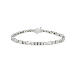 Chisholm Hunter 9ct White Gold Brilliant Cut Diamond 1.00ct Tennis Bracelet
