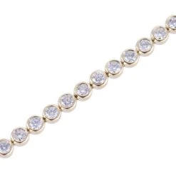 Chisholm Hunter 9ct Yellow Gold Brilliant Cut 3.00ct Diamond Bracelet -Chisholm Hunter 15 122 04 0020b 1