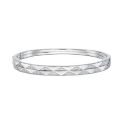 Chisholm Hunter 18ct White Gold Round Brilliant 0.35ct Diamond Geometric Bangle 9 Chisholm Hunter 18ct White Gold Round Brilliant 0.35ct Diamond Geometric Bangle -Chisholm Hunter 15 123 01 0050c