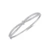 Chisholm Hunter 18ct White Gold Round Brilliant 1.30ct Diamond Knot Bangle