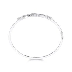 Chisholm Hunter 18ct White Gold 1.38ct Princess Cut Bangle -Chisholm Hunter 15 123 01 0054 d 2