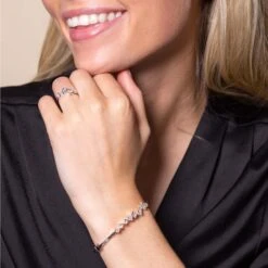 Chisholm Hunter 18ct White Gold 1.38ct Princess Cut Bangle -Chisholm Hunter 15 123 01 0054 ls 1