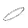 Chisholm Hunter 18ct White Gold Round Brilliant 1.22ct Diamond Open Wave Tennis Bangle
