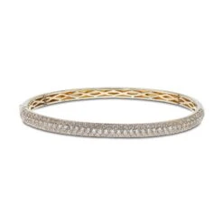Chisholm Hunter 18ct Yellow Gold Brilliant Cut 3.35ct Diamond Pave Bangle 10 Chisholm Hunter 18ct Yellow Gold Brilliant Cut 3.35ct Diamond Pave Bangle -Chisholm Hunter 15 123 02 0018b