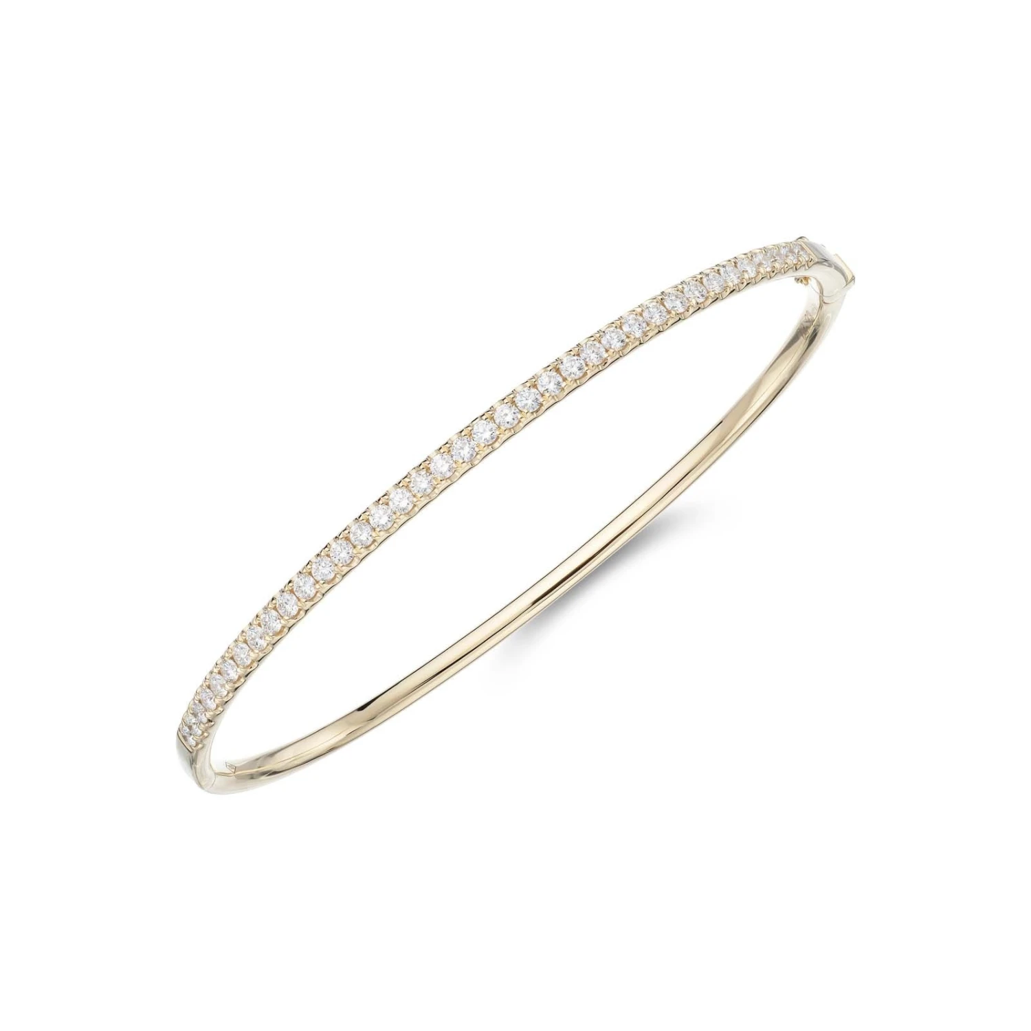 Chisholm Hunter 18ct Yellow Gold Brilliant Cut 0.93ct Diamond Claw Set Bangle 3 Chisholm Hunter 18ct Yellow Gold Brilliant Cut 0.93ct Diamond Claw Set Bangle