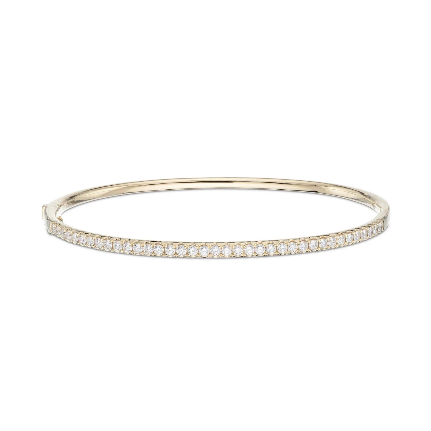 Chisholm Hunter 18ct Yellow Gold Brilliant Cut 0.93ct Diamond Claw Set Bangle 5 Chisholm Hunter 18ct Yellow Gold Brilliant Cut 0.93ct Diamond Claw Set Bangle - Image 3