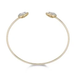 Chisholm Hunter 18ct Yellow Gold Mixed Cut 0.63ct Diamond Heart Cluster Bangle 14 Chisholm Hunter 18ct Yellow Gold Mixed Cut 0.63ct Diamond Heart Cluster Bangle -Chisholm Hunter 15 123 02 0021 d 2