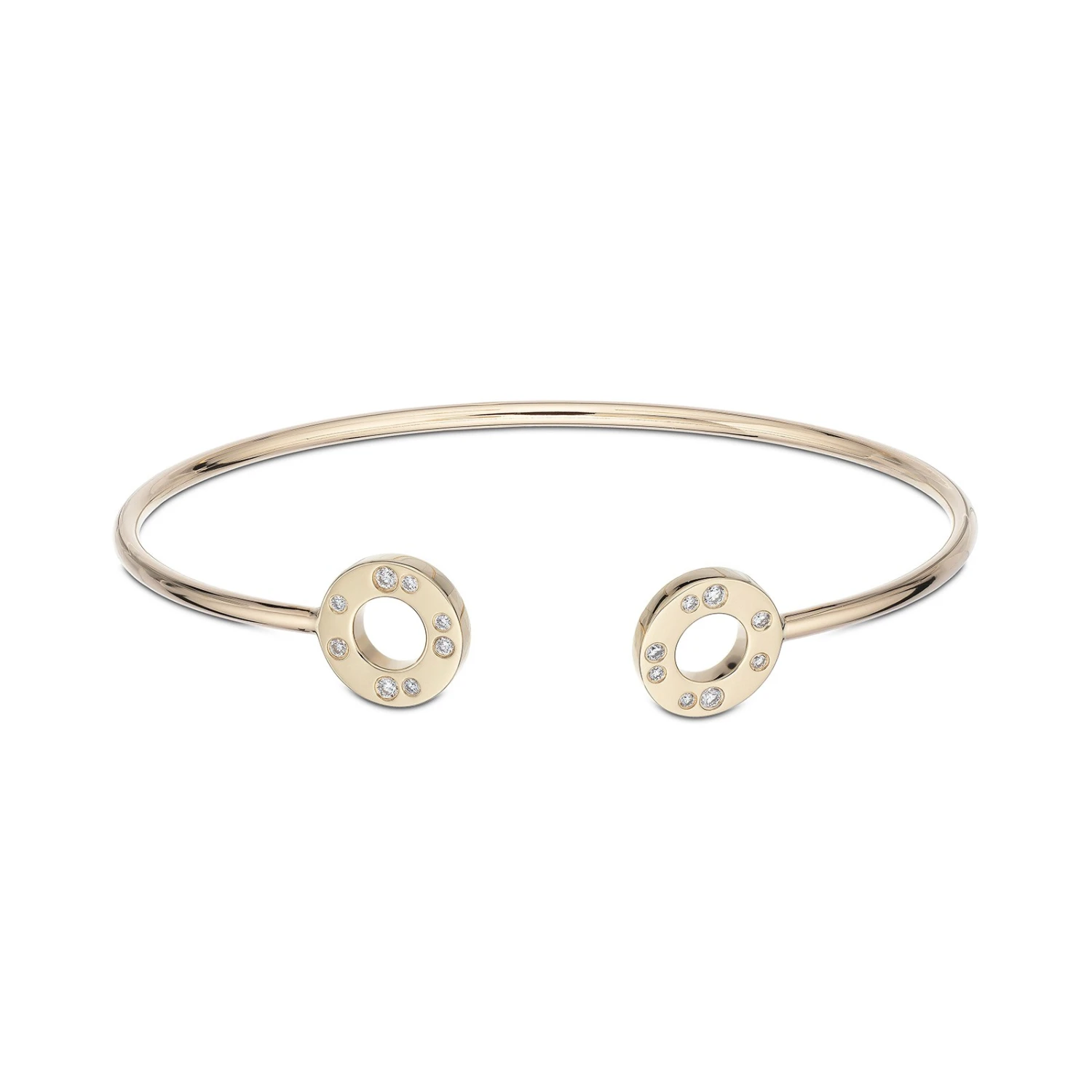 Chisholm Hunter 18ct Yellow Gold Brilliant Cut 0.20ct Diamond Bangle 5 Chisholm Hunter 18ct Yellow Gold Brilliant Cut 0.20ct Diamond Bangle - Image 3