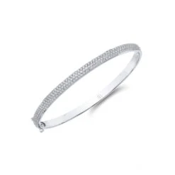 Chisholm Hunter 1857 9ct White Gold Brilliant Cut 1.50ct Diamond Bangle